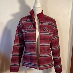 Prana Plaid Down Lined Jacket